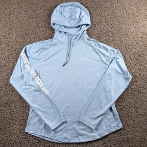 Under Armour Hoodie Blue‎ Long Sleeve Loose Fit Pullover Athletic XL outdoor gym